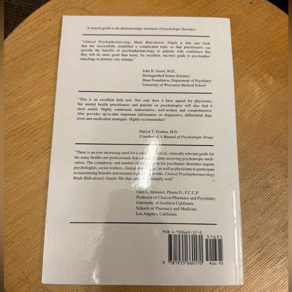 Clinical Psychopharmacology Made Ridiculously Simple, 8th Edition - Picture 2 of 4